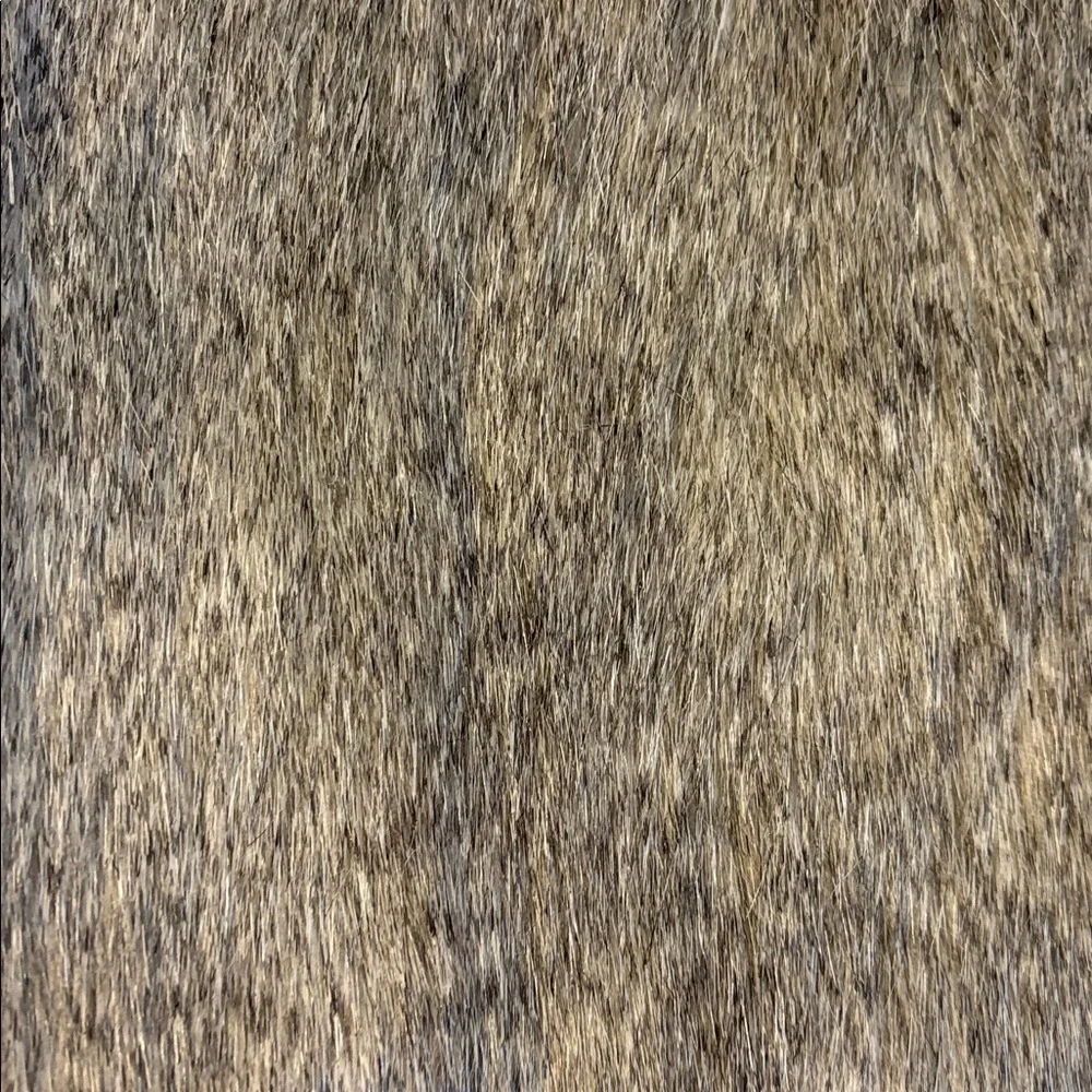 Old Navy Brown Tan Faux Fur Open Front Vest size S (6-7)